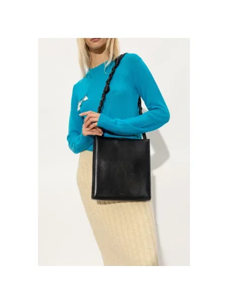Torebka Jil Sander skórzana czarna