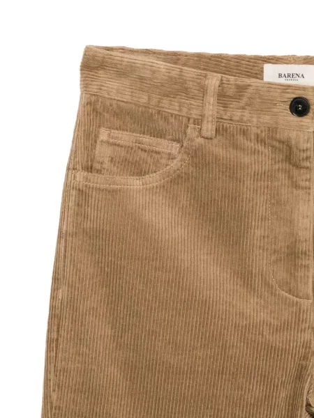 Pantaloni Barena de catifea cord maro