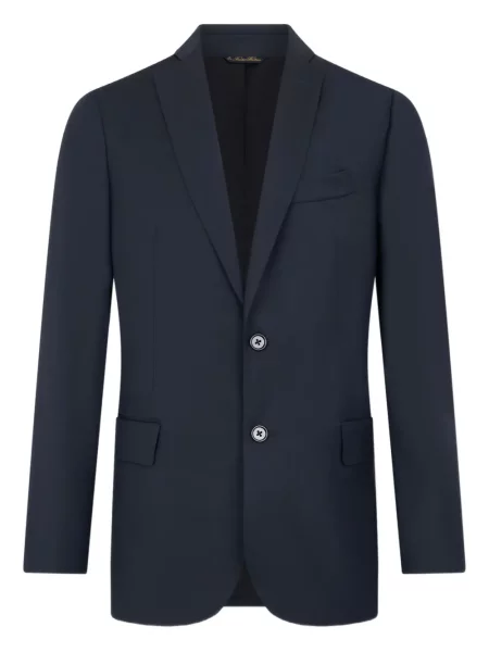 Vlněné sako Brooks Brothers modré