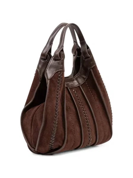 Geantă shopper Gianni Chiarini țesută maro