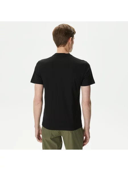 Lacoste Koszulka O Regularnym Kroju Z Nadrukiem Przy Dekolcie czarny