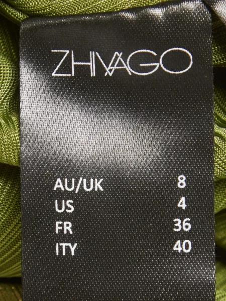 Stras rochie maxi Zhivago verde