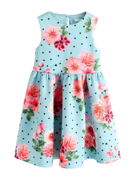 Next Rochie / verde / portocaliu deschis / roz albastru