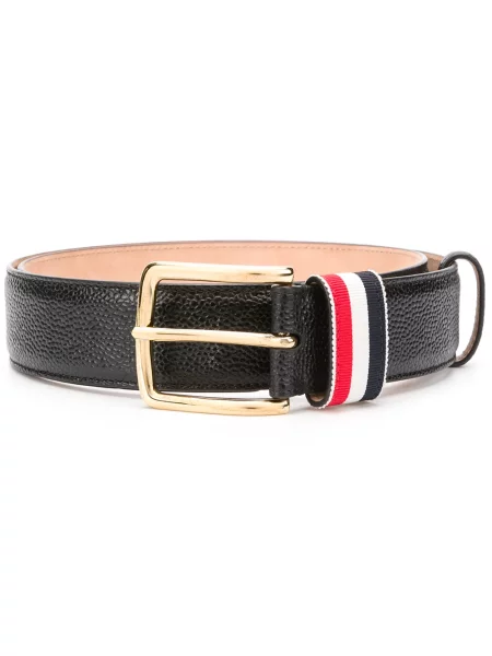 Curea Thom Browne cu dungi negru