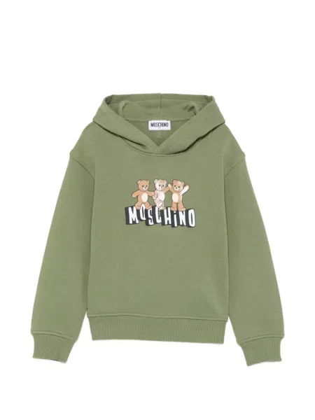 Bluza z kapturem dziecięca Moschino zielona