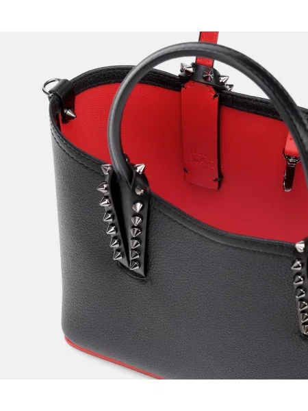 Geanta de piele Christian Louboutin din piele negru