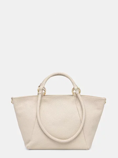 Answear.LAB torebka shopper skórzana beżowa