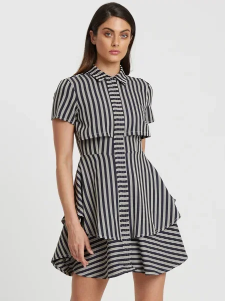 Willa Rochie tip bluză Cavanaugh negru / murdar alb