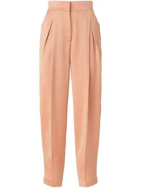 Pantaloni Genny plisate portocaliu