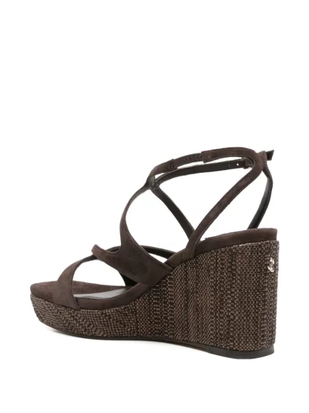 Sandale Jimmy Choo cu pană maro