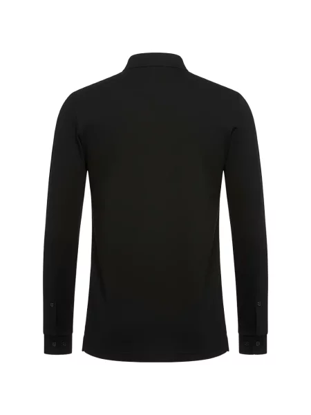 Μακρύς polo Tombolini με αυτόγραφο μαύρο