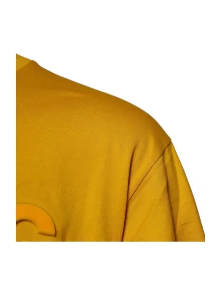 Koszulka Dolce And Gabbana z logo z dżerseju żółta