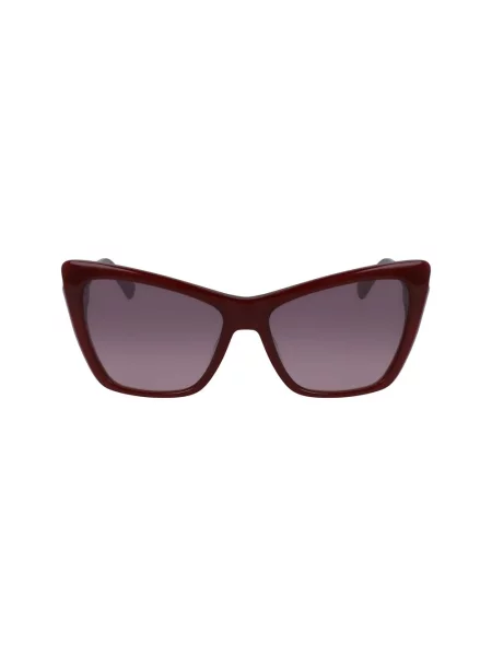 Okulary przeciwsłoneczne Longchamp czerwone