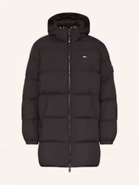 Tommy Jeans Péřová Bunda černá