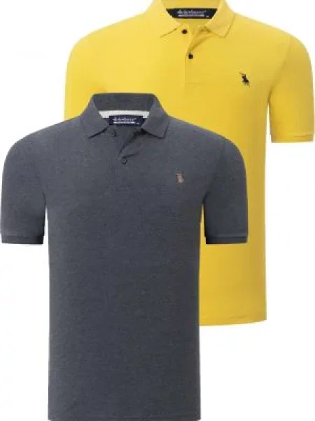 Polo majica Dewberry siva