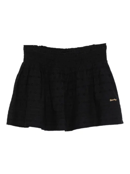 Fustă Superdry cu autograf negru