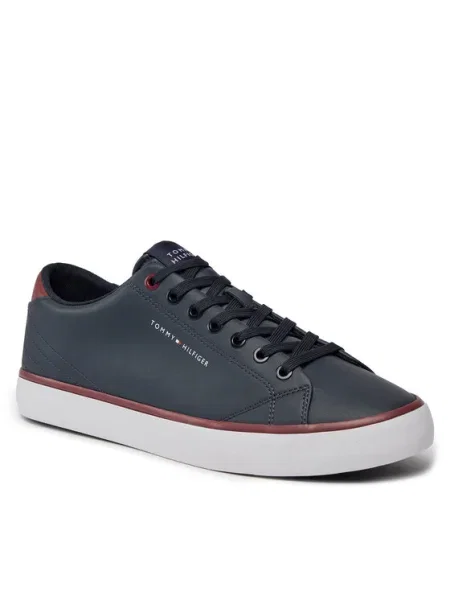 Kožené tenisky Tommy Hilfiger modrá