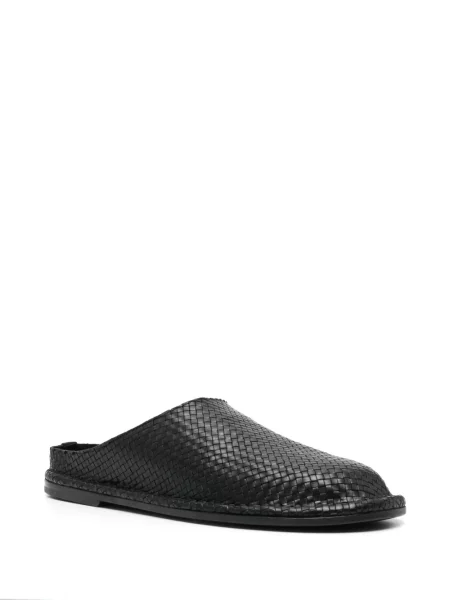 Papuci de casă Buttero din piele negru