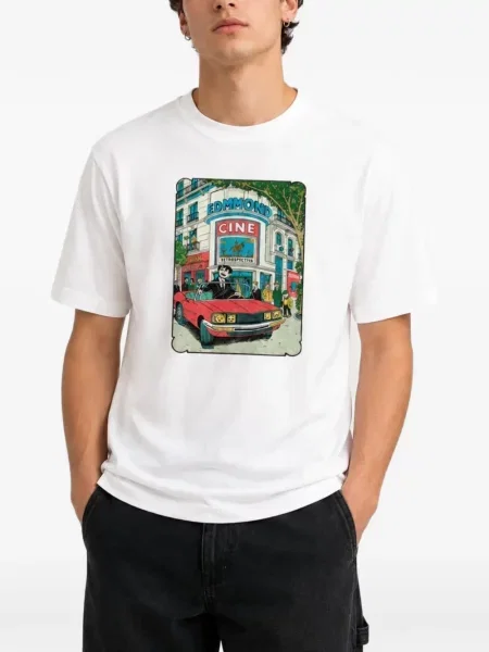 Tricou Dean Edmonds cu imagine alb