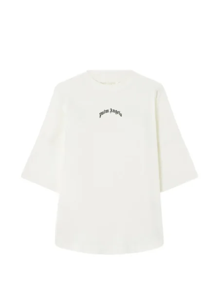 Tricou Palm Angels cu imagine alb