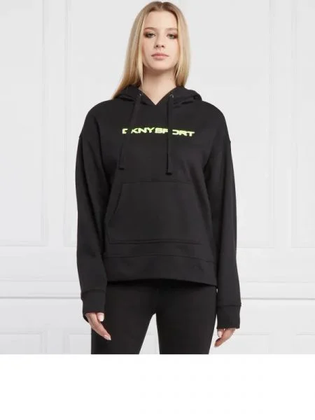DKNY Sport Hanorac LAYERED | Relaxed fit negru