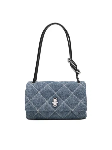 Marc Jacobs Ročna torba The Quilted Denim Mini modra