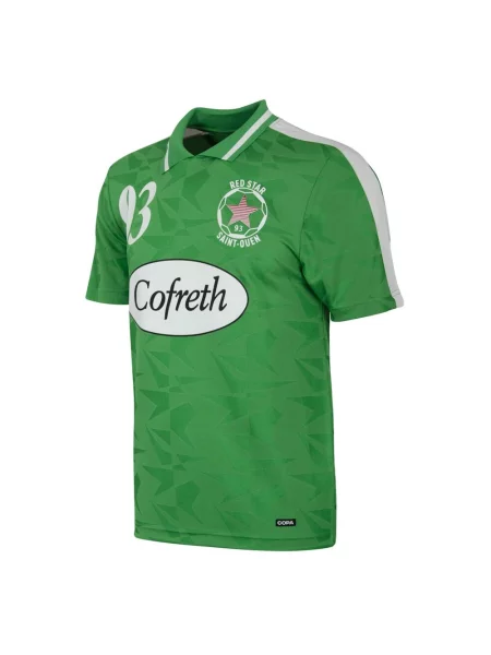 Koszulka retro piłkarska dla dorosłych Red Star F.C. Zielony czerwona