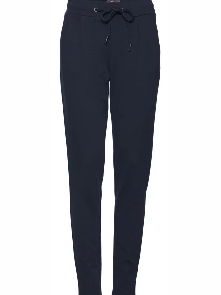 Spodnie Ichi wiązane niebieskie