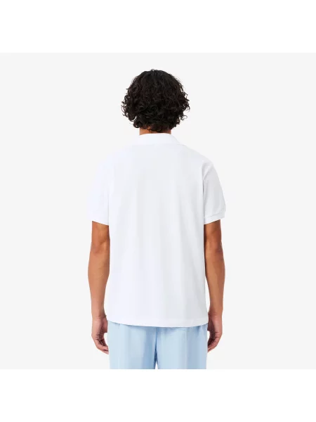 Lacoste Koszulka Polo Z Nadrukiem Classic Fit biała