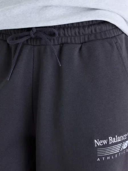Махровые спортивные штаны New Balance серые