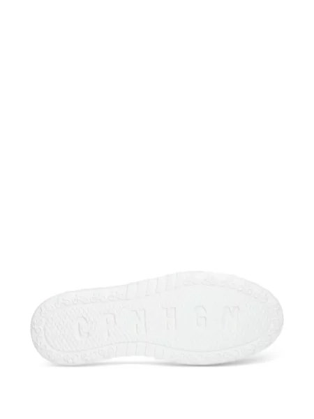 Sneakerși Copenhagen cu șireturi din piele alb
