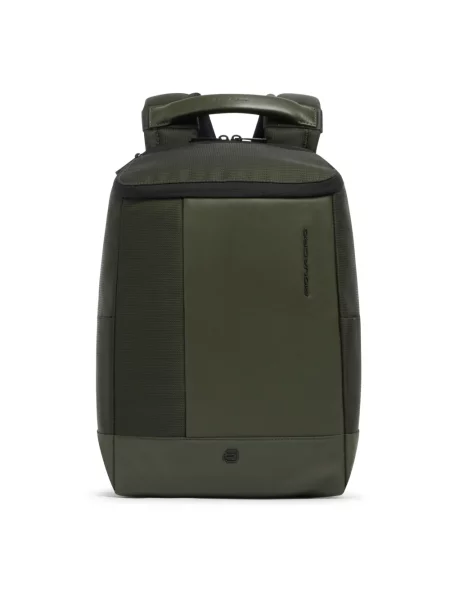 Torba na laptopa Piquadro skórzana zielona