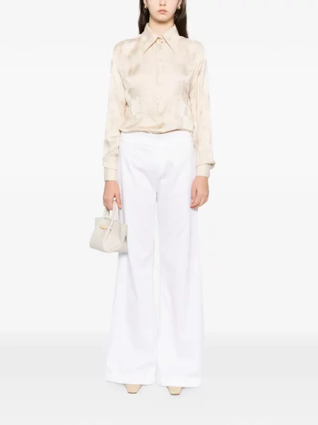 Pantaloni Blaklace alb