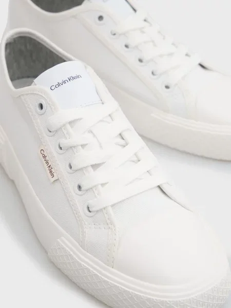 Мереживні кеди Calvin Klein на шнурівці білі