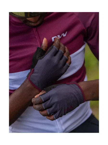 Rękawiczki rowerowe NORTHWAVE ACTIVE Glove szaro fioletowe szare
