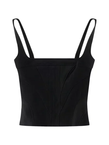 Decupat top Giovanni Bedin tricotate negru