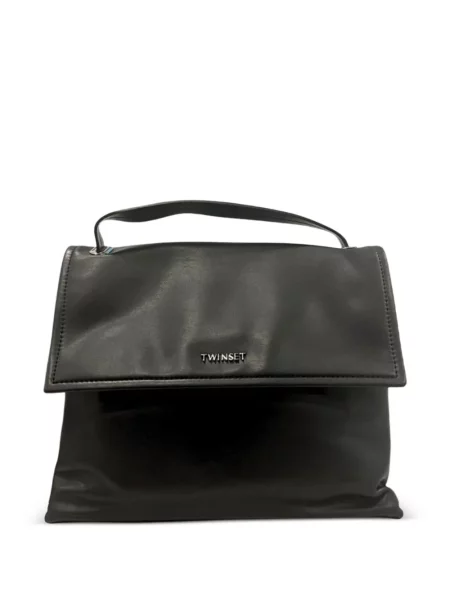 Geantă shopper Twinset cu autograf negru
