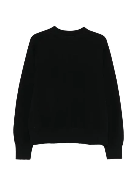 Hanorac crewneck Sacai cu decolteu rotund negru