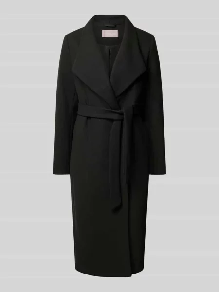 Płaszcz z dodatkiem wełny Christian Berg Woman Selection czarny