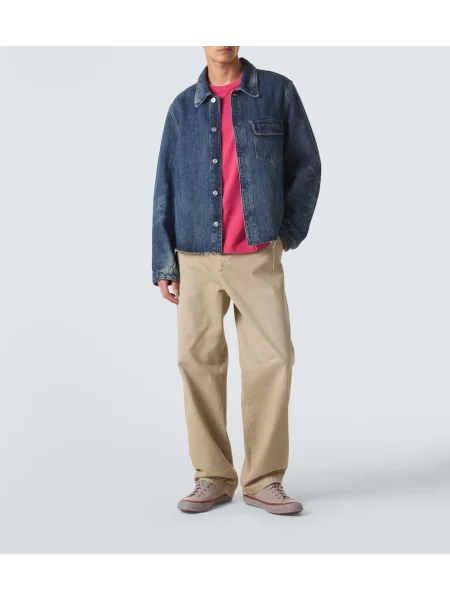 Tricou Visvim din jerseu roz