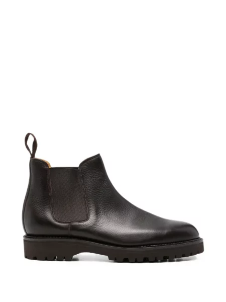 Botine chelsea John Lobb din piele maro