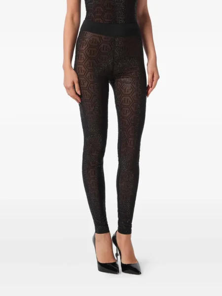 Leggings Philipp Plein negru