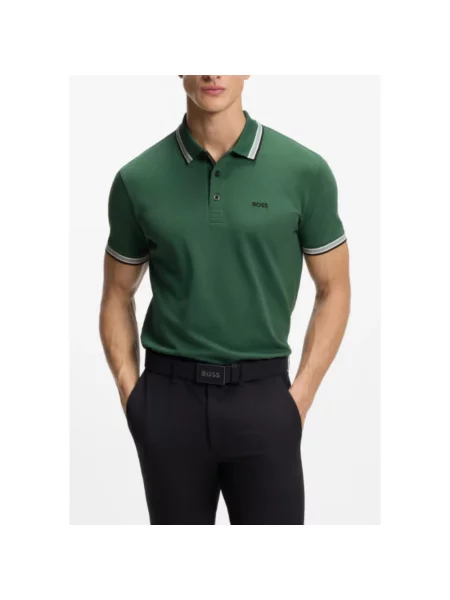 Koszulka polo Boss zielona