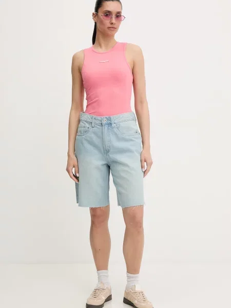 Top Tommy Jeans růžový