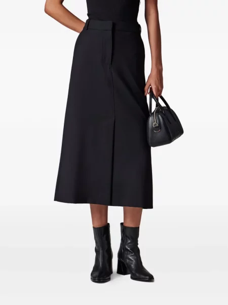 Cu centură fustă Paul Smith în linie A negru