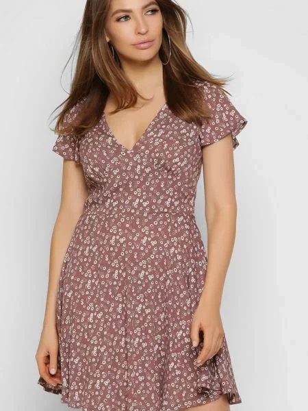 CARICA Сукня міні коричневий