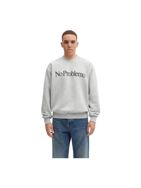 No Problemo bluza z nadrukiem szary