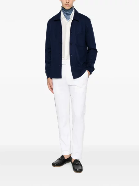 Cu centură pantaloni Tom Ford alb