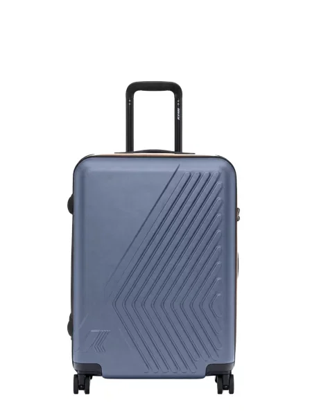 K-Way Kufr na kolečkách K-WAY EUDOXIEUR LOGO Valigie e Trolley' modrá
