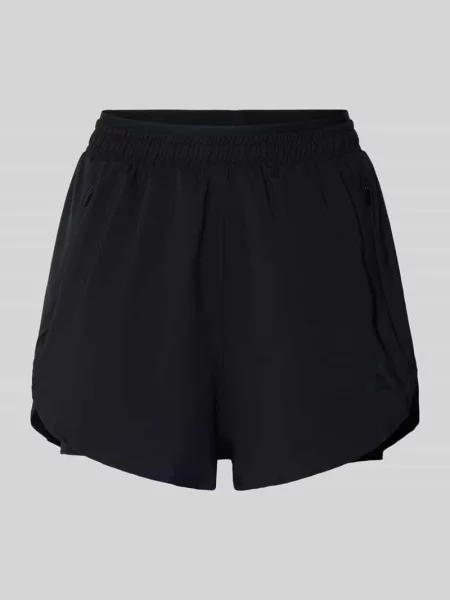 Szorty o kroju regular fit z zapinanymi na błyskawiczny Adidas Sportswear czarne